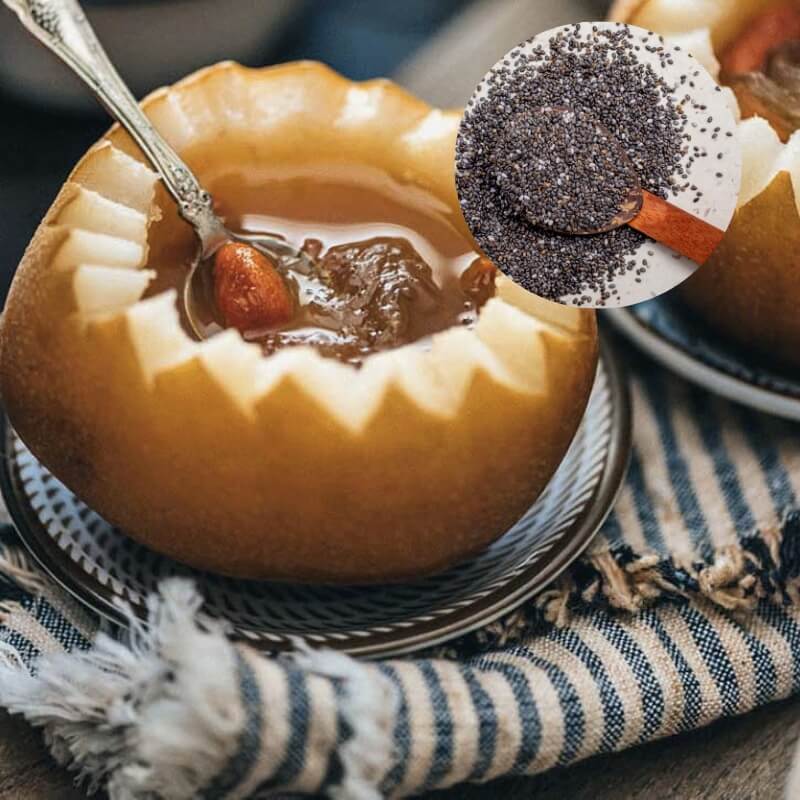 Yến chưng lê, hạt chia